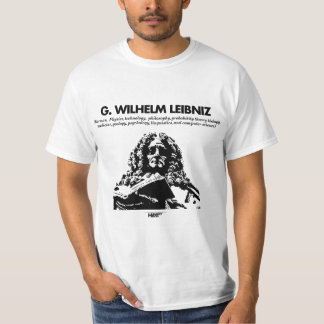 G. Whilelm Leibnizの白のTシャツ Tシャツ