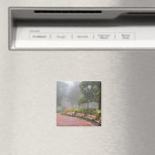 GAサバンナ、レンガ造りの歩道に沿ったツツツジ マグネット (インサイチュ (食洗機))