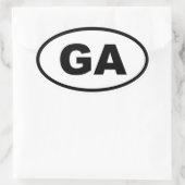 GAジョージア 楕円形シール (バッグ)