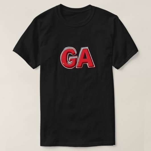 GAジョージア Tシャツ (デザイン正面)