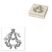 GAモノグラムAGモノグラムゴムインクスタンプ ラバースタンプ (押印)