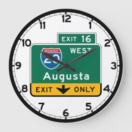 GAロードサイン・アウグスタ ラージ壁時計