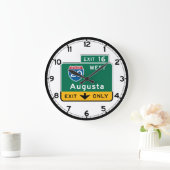 GAロードサイン・アウグスタ ラージ壁時計 (ホーム)