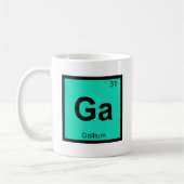 Ga - ガリウム 化学 周期表 シンボル コーヒーマグカップ (左)
