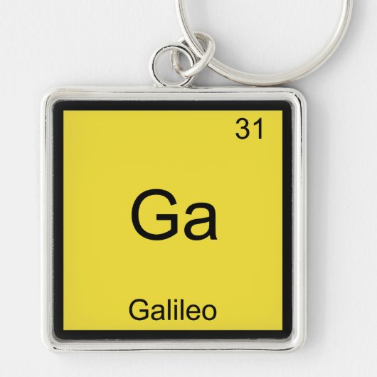 Ga - ガリレオ おもしろ化学元素記号Tシャツ キーホルダー (正面)