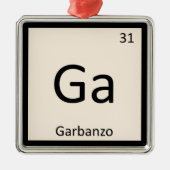 Ga -ガルバンゾビーン化学の周期表記号 メタルオーナメント (正面)