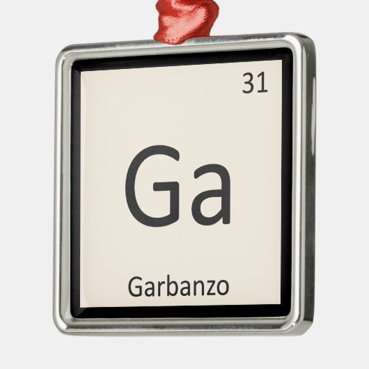 Ga -ガルバンゾビーン化学の周期表記号 メタルオーナメント (左)