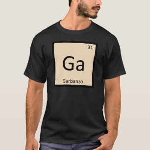 Ga -ガルバンゾビーン化学の周期表記号 tシャツ