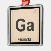 Ga -グラノーラ化学周期表の記号 メタルオーナメント (左)