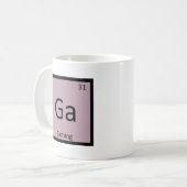 Ga - ゲーミング ゲーム 化学 周期表 シンボル コーヒーマグカップ (正面左)