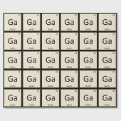 Ga – ニンニク植物化学周期表 ラッピングペーパー (フラット)