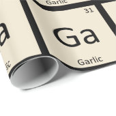Ga – ニンニク植物化学周期表 ラッピングペーパー (ロールコーナー)