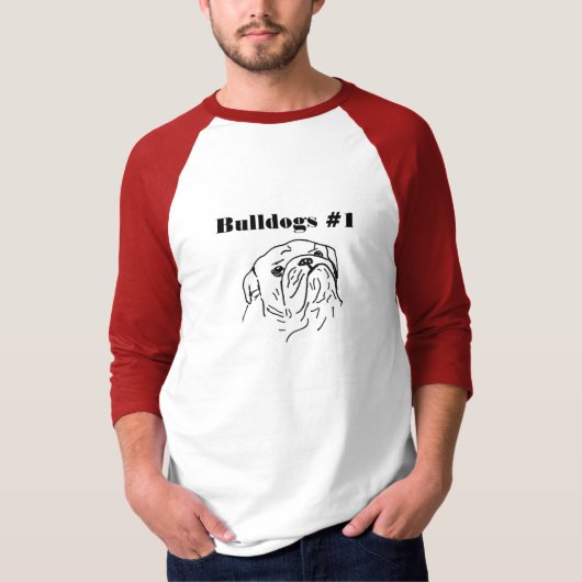 GA-ブルドッグ#1のワイシャツ Tシャツ (正面)