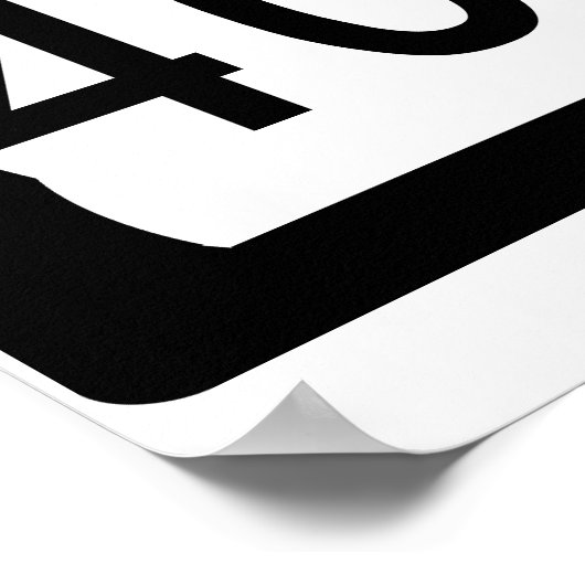 GA 400 "Alpharetta Autobahn" ポスター (角)