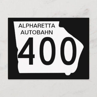GA 400 "Alpharetta Autobahn" ポストカード
