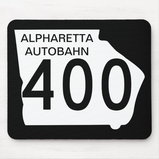 GA 400 "Alpharetta Autobahn" マウスパッド (正面)