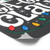 Ga-ga Claus Funny Xmas Christmas Grandma Holiday S ポスター (角)