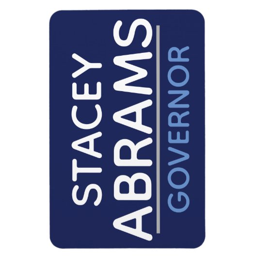 GA GOVERNORカーマグネット用Stacey Abrams :) マグネット (縦)