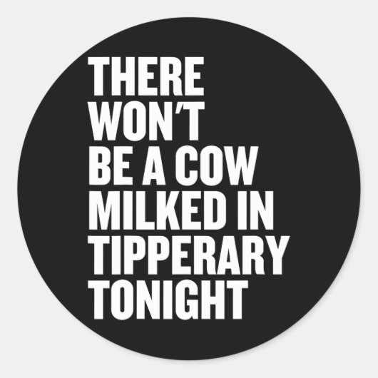 Gaa Tipperary Irish Hurling - Ireland Tee Shirts ラウンドシール (正面)