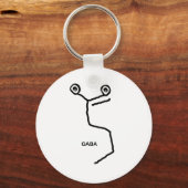 GABA神経伝達物質 キーホルダー (正面)