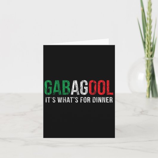 Gabagool Cacola Meat Lover New Jersey Italian Gift カード (正面)