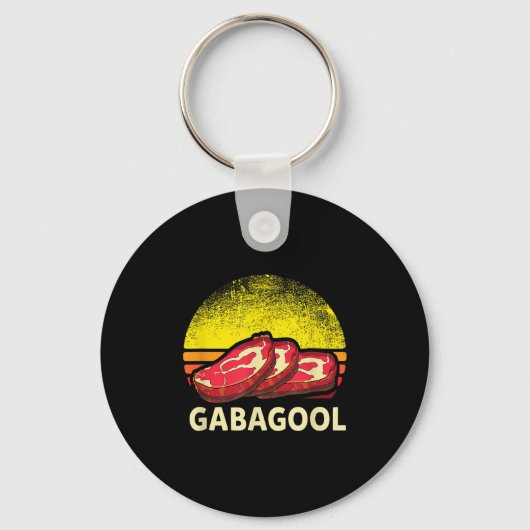Gabagool Cacola Meat Lover New Jersey Italian Gift キーホルダー (正面)