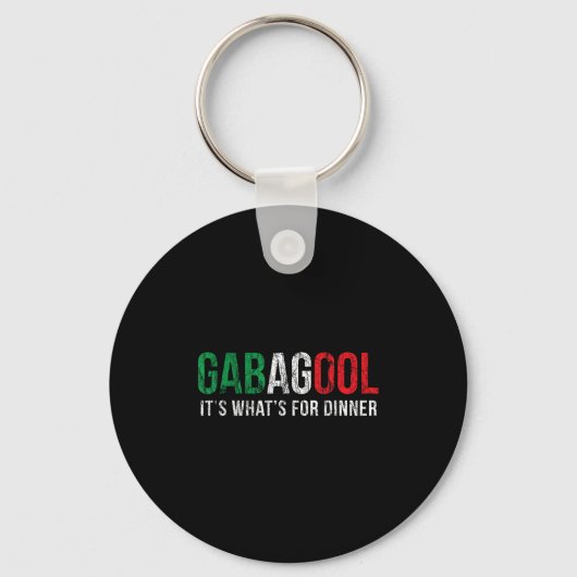 Gabagool Cacola Meat Lover New Jersey Italian Gift キーホルダー (正面)