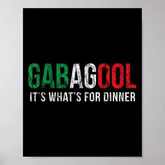 Gabagool Cacola Meat Lover New Jersey Italian Gift ポスター (正面)