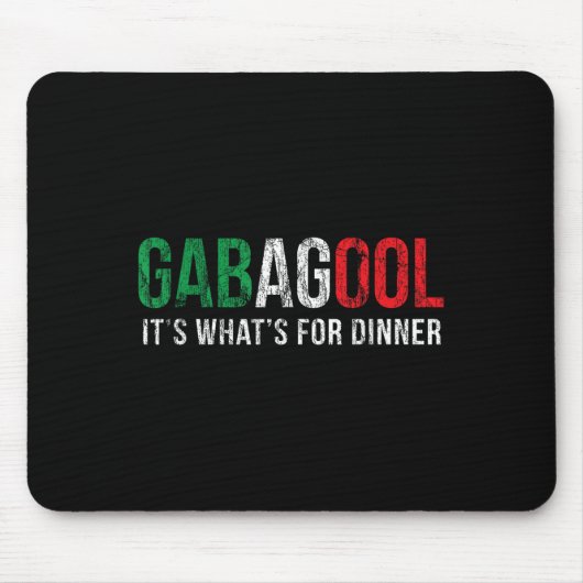Gabagool Cacola Meat Lover New Jersey Italian Gift マウスパッド (正面)