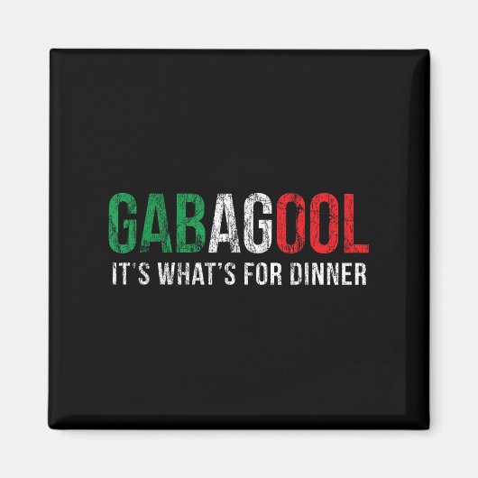 Gabagool Cacola Meat Lover New Jersey Italian Gift マグネット (正面)
