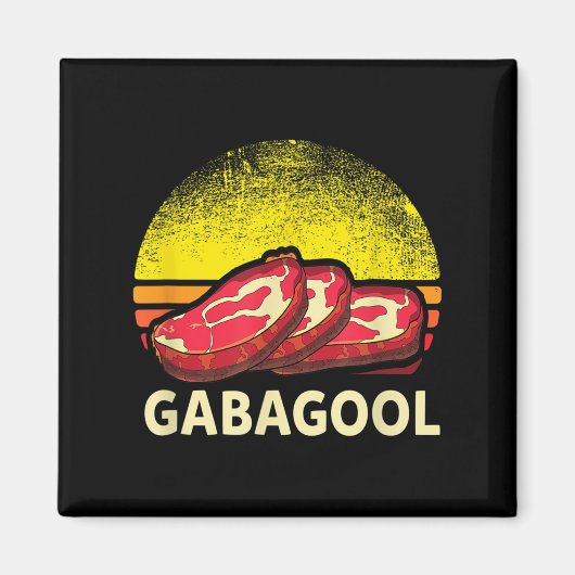 Gabagool Cacola Meat Lover New Jersey Italian Gift マグネット (正面)