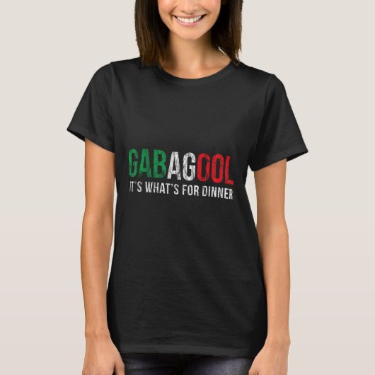 Gabagool Cacola Meat Lover New Jersey Italian Gift Tシャツ (正面)