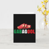Gabagool Cacola Meat New Jersey Italian Pride Gift カード (黄色い花)