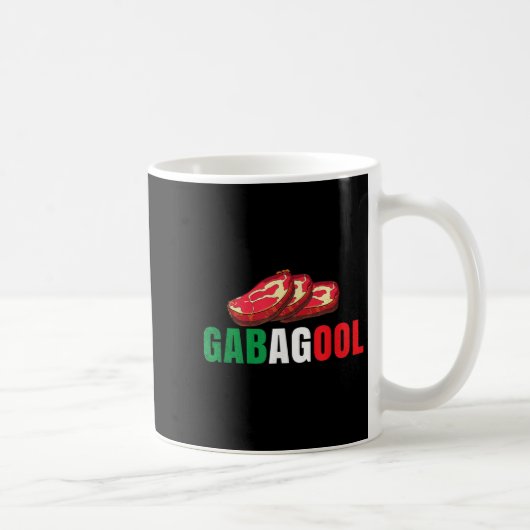 Gabagool Cacola Meat New Jersey Italian Pride Gift コーヒーマグカップ (右)