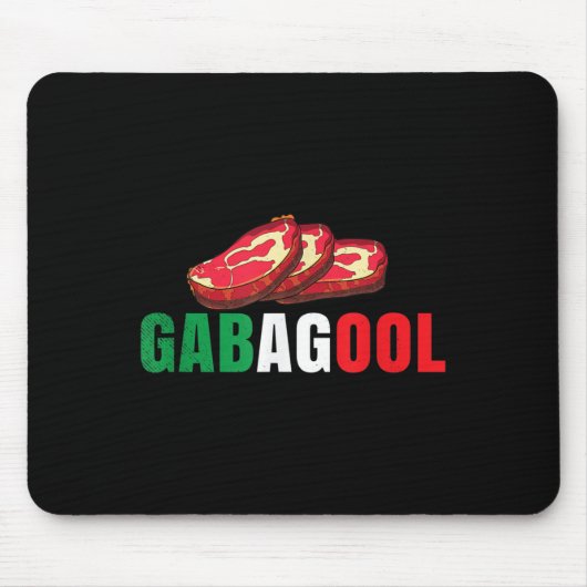 Gabagool Cacola Meat New Jersey Italian Pride Gift マウスパッド (正面)