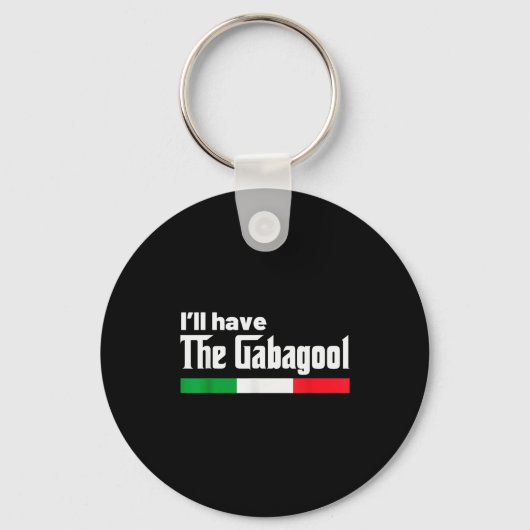 Gabagool Italy For Italians Cacola Nj New Jersey キーホルダー (正面)