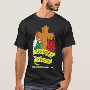 GABC WiMのロマンの10:9 Tの黒2 Tシャツ