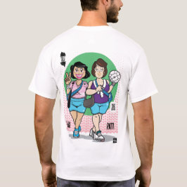 Gabi&Patti都会の街のグラフィックTシャツ Tシャツ