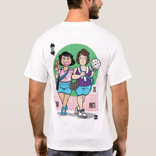 Gabi&Patti都会の街のグラフィックTシャツ Tシャツ (裏面)