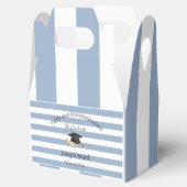 Gable Favor Box Blue Stripe Graduate 2026 フェイバーボックス (オープン)