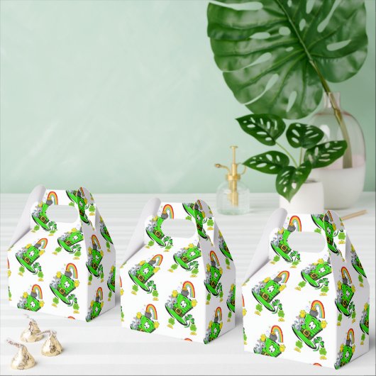 Gable Favor Box Happy St. Patrick's Day Rabbit  フェイバーボックス (複数)