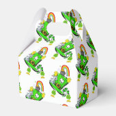Gable Favor Box Happy St. Patrick's Day Rabbit  フェイバーボックス (正面サイド)