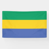 Gabon National Flag Rectangular Event Banner 横断幕 (横)