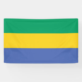 Gabon National Flag Rectangular Event Banner 横断幕