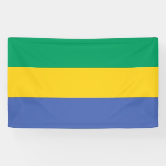 Gabon National Flag Rectangular Event Banner 横断幕 (横)