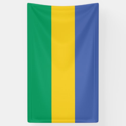 Gabon National Flag Rectangular Event Banner 横断幕 (縦)