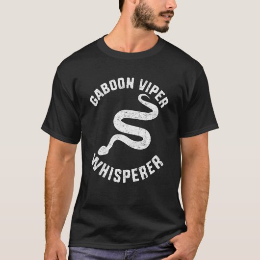Gaboon Viper Whisperer Snake Owner Tシャツ (正面)