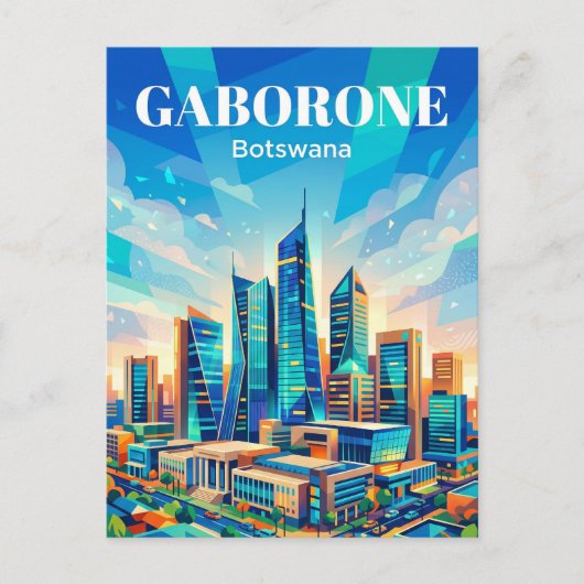 Gaborone CBD Botswana ポストカード (正面)