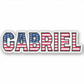 Gabriel Name Vorname USA Sticker Stickerset シール (正面)