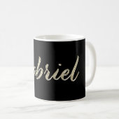 Gabriel Name whitegold Tasse Teetasse Kaffeetasse コーヒーマグカップ (正面右)